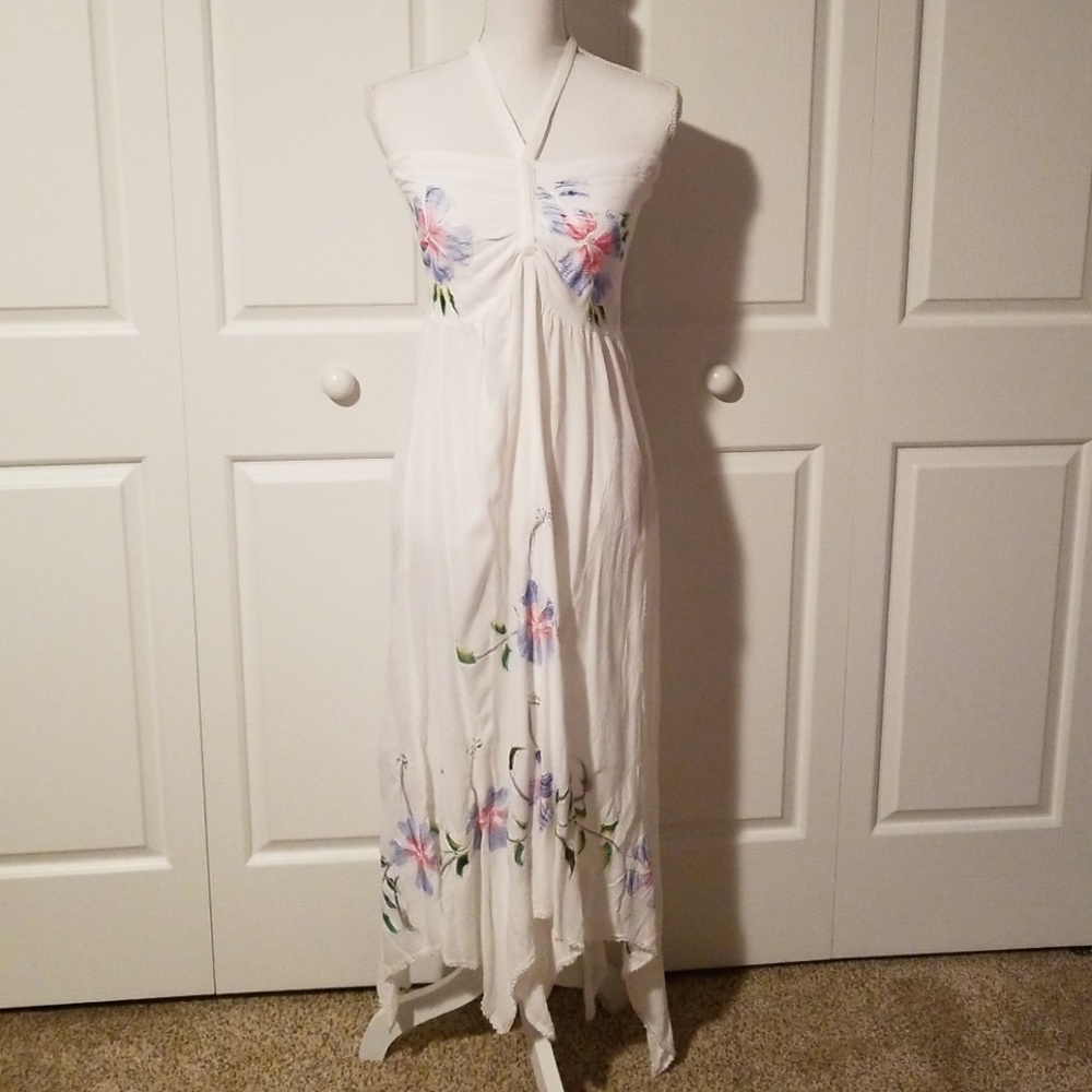 S.R. Fashion white maxi dress